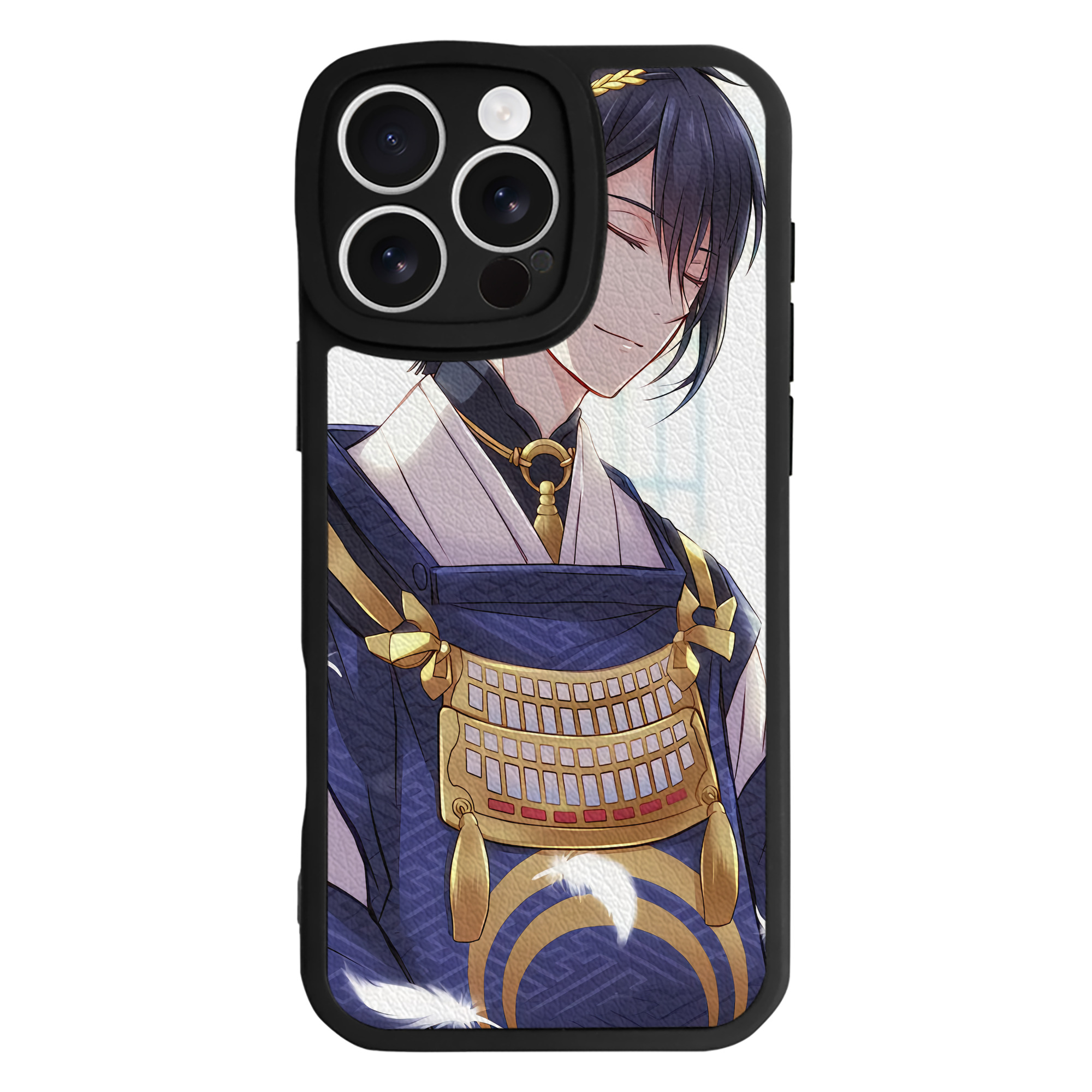 （画像用） 刀剣乱舞 Touken Ranbu 【iPhone 16シリーズ対応】シリコンスマホケース（レザー調） 材質：シリコン